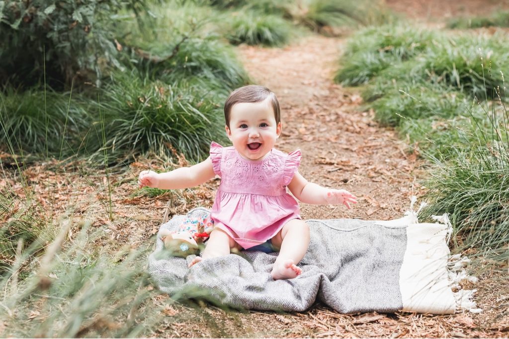 baby girl outdoor portrait by Ann Keen Photography in Davis CA
