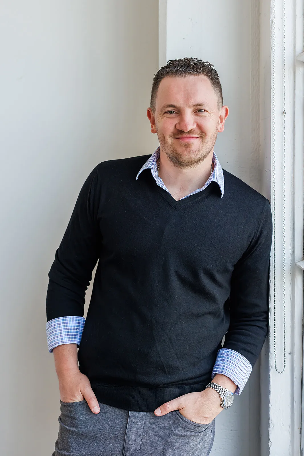 Corporate headshots of Broad Spectrum Insurance team in San Francisco, CA by Ann Keen Photography